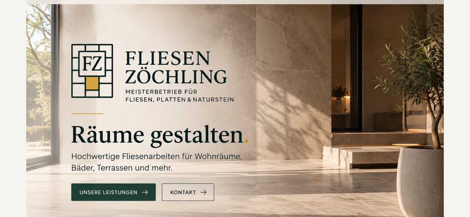Fliesen Zöchling – Räume gestalten: hochwertige Fliesenarbeiten für Wohnräume, Bäder und Terrassen